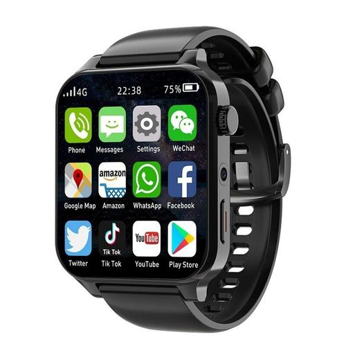 Smartwatch Masculino Smartch Mtk67611 à Prova D'água Preto 4gb Rab 64gb Rom