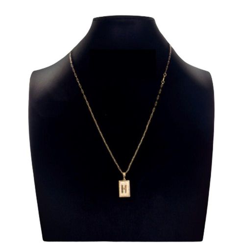 Colar Carti 2mm Pingente Para Nomes Com A Letra H