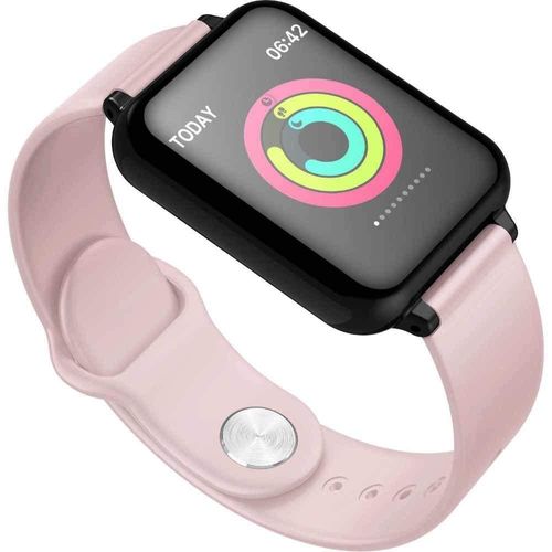 Relógio B57 Smartwatch Monitor Cardíaco Ios Android Rosa