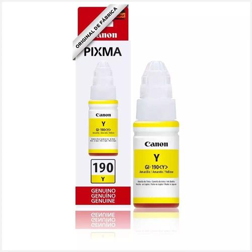 Refil Tinta Impressora Canon G190 Gi190 Amarelo Gi-190