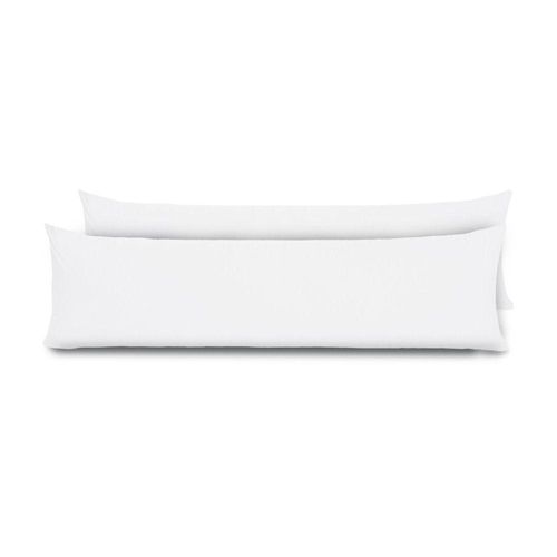 Kit 2 Fronhas Para Travesseiro De Corpo Slim 1,50cm X 50cm - Branco