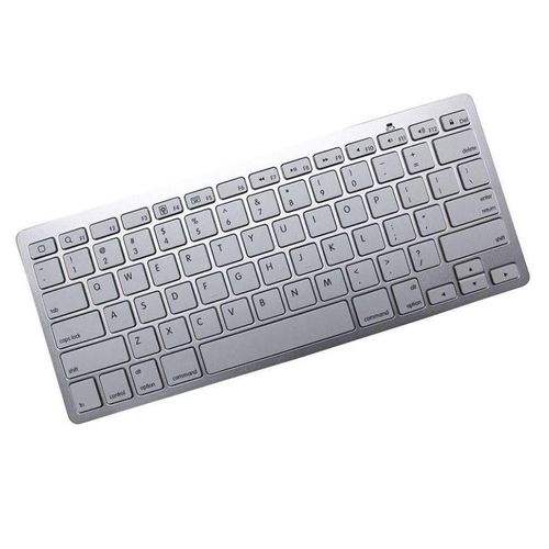 Mini Teclado Bluetooth Para Tablet E Smartphone Prata