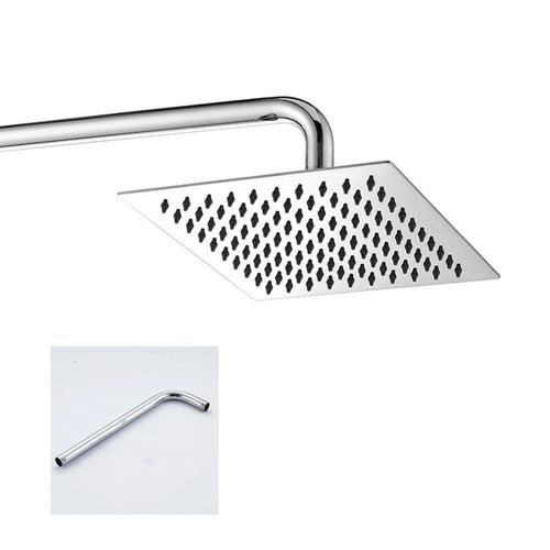Chuveiro Inox Quadrado Ducha 20x20 Cromado Area Externa