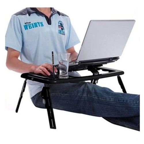 Mesa Portátil Para Notebook Dobrável Com Cooler Tmt