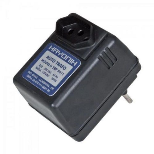 Auto Transformador Parede 220/127vac 50va Trp 5011 Preto Hayonik