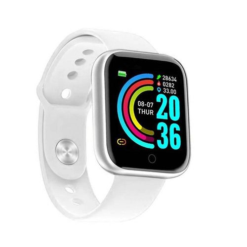 Relógio Smartwatch Pedômetro Multi-esportes Km Kcal Branco