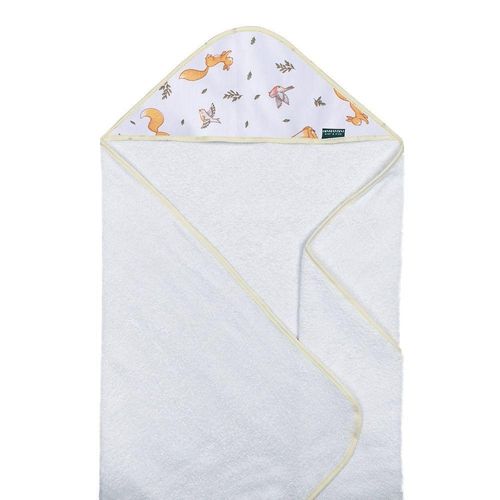 Toalha De Banho Baby Com Capuz Extra Macia 100% Algodão - Raposinha
