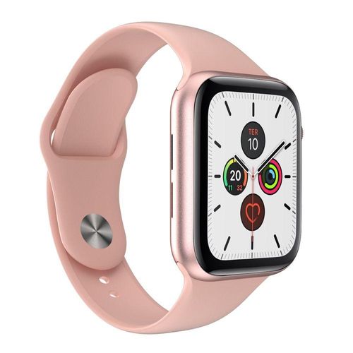 Smartwatch T500 Iwo Max Rosa Troca Pulseira Cardíaco