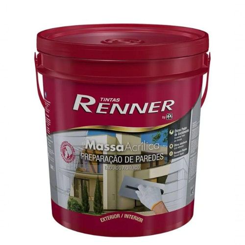 Massa Acrílica Premium 30kg Renner - Alta Qualidade