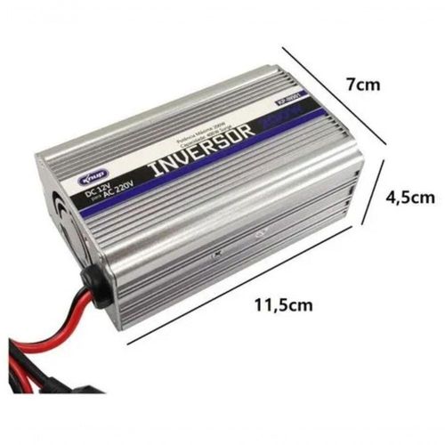 Inversor Transformador De Tensão Veicular E Embarcações 200w 220v Kp-in901