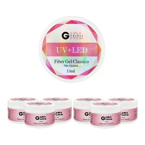 Kit 10 Gel Led/Uv Não Queima Clássico Girl Fatale Promoção