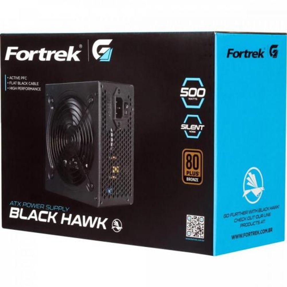Fonte Atx Black Hawk 500w 80 Plus Bronze Pfc Ativo Fortrek G - Mais ...
