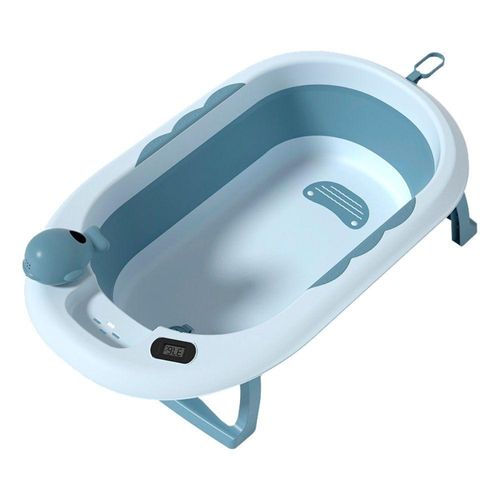Banheira Dobrável Média Sulis Azul para Praticidade e Conforto