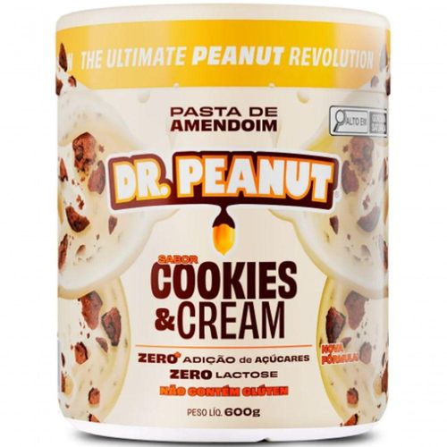 Pasta De Amendoim Doutor Peanut Pote 600g Sabor Cookies