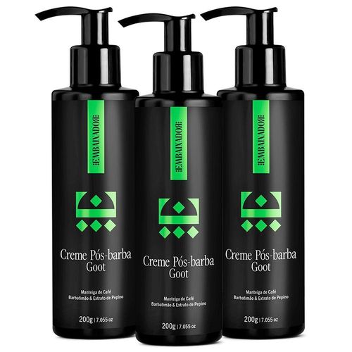 Kit 03 Creme Pós Barba Goot Embaixador 200G