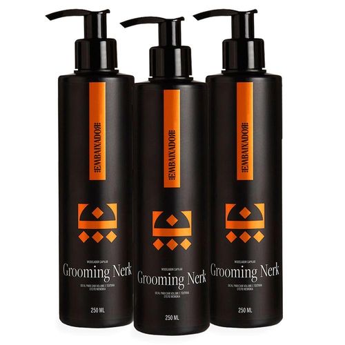 Kit 3 Grooming Modelador Capilar Nerk Embaixador 250Ml