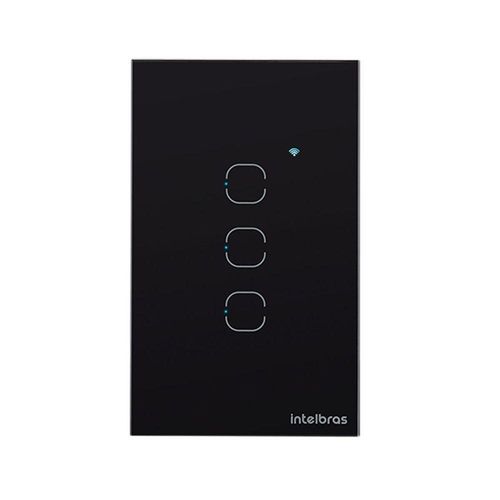 Interruptor Smart Zigbee Touch 3 Preto Ezs 1003 4850049
