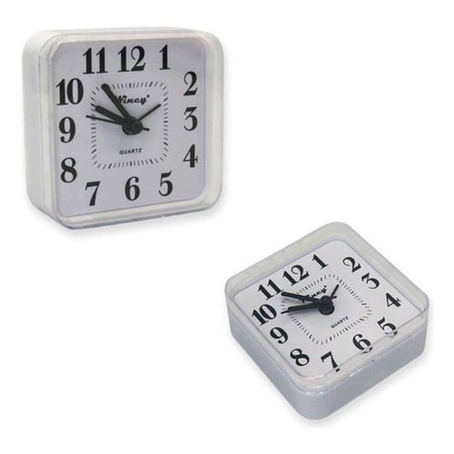 Relógio De Mesa De Ponteiro à Pilha Branco Envio Imediato