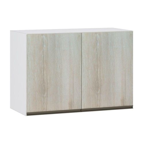 Maleiro Ponte Aérea 2 Portas 97cm Branco C/Legno Crema