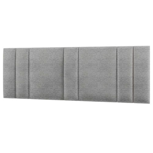 Cabeceira Modulada King 200 Cm Com Led Linho Cinza Milani Store Cinza