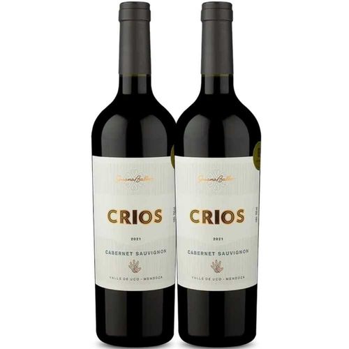 Kit 2 Garrafas Vinho Tinto Susana Balbo Crios Cabernet Sauvignon 750ml