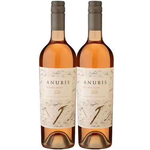 Kit 2 Garrafas Vinho Rose Anubis Malbec 750ml
