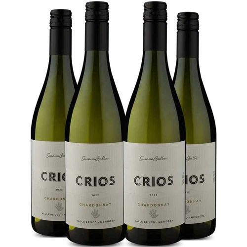 Vinho Branco Susana Balbo Crios Chardonnay 750ml Kit 4 Garrafas