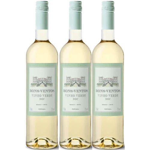 Vinho Verde Bons Ventos Branco 750ml (3 Und)