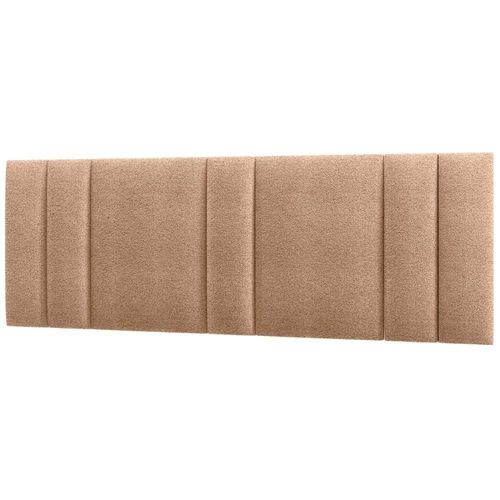 Cabeceira Modulada King 200 Cm Com Led Boucle Bege Milani Store Bege