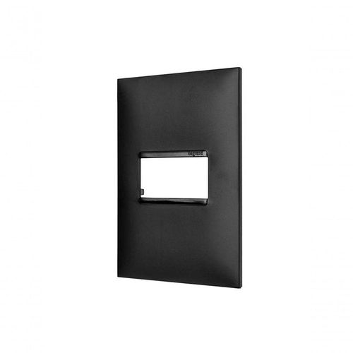 Placa 1 Posto 4x2 Preta 618501pt