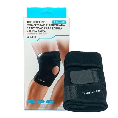 Joelheira De Compressão Articulada Ajustável Respirável