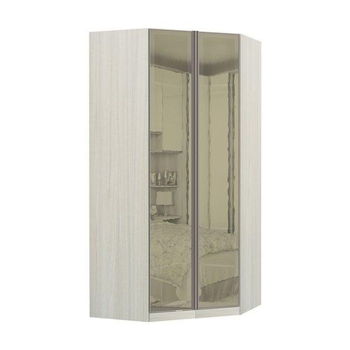 Guarda-roupa Solteiro Canto Closet 2 Portas Legno Crema