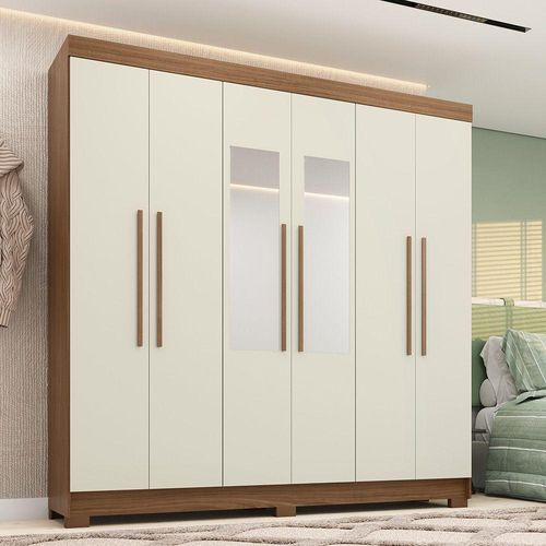 Guarda-roupa Casal 194,4cm 6 Pt 2 Gv C Esp Horácio