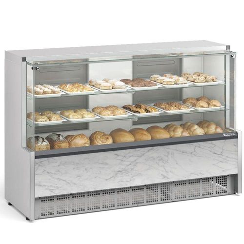 Vitrine Neutra Aurora Vidro Reto Mpna175rbr Gelopar Aurora Seco Branco Bivolt