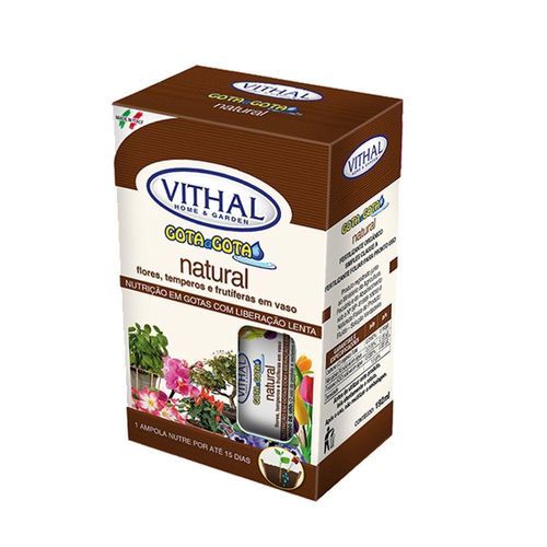 Fertilizante Italiano Organomiral Natural Gota A Gota Vithal Com 6 Ampolas 192 Ml