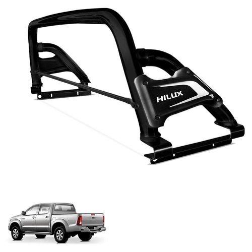 Santo Antonio Hilux 2005 A 2015 Premium Preto Com Barra