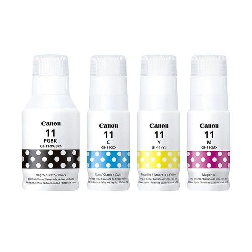 Kit 4 Refil Tinta Canon Gi-11 Gi11 G11 4x Cores G2160 G3160
