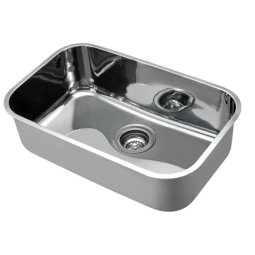 Cuba De Embutir N.2 Em Aço Inox Alto Brilho C/Válvula 4.1/2"