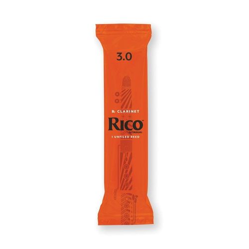 Palheta Clarineta Bb 3.0 (unidade) D Addario Rico 50-rca0130 [f035]
