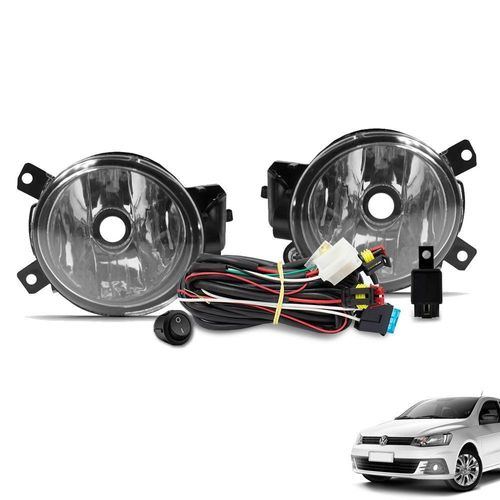 Kit Farol De Milha Gol Voyage G7 2017 2018 Botão Tic Tac