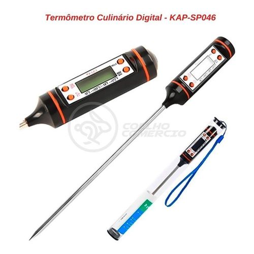 Termômetro Culinário Alimentos E Líquidos -50ºc A +300ºc