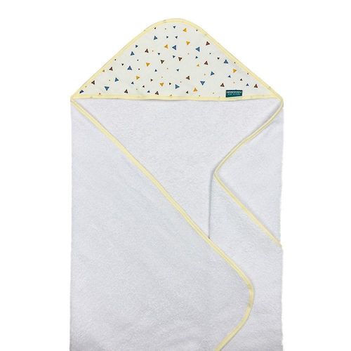 Toalha De Banho Baby Com Capuz Extra Macia 100% Algodão - Triangles