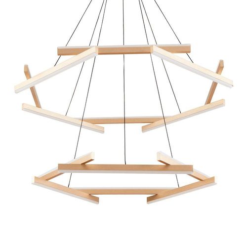 Lustre Pendente Nordecor Wida 2786 Preto - Ouro Champagne Led Bivolt Preto - Ouro Champagne 2786