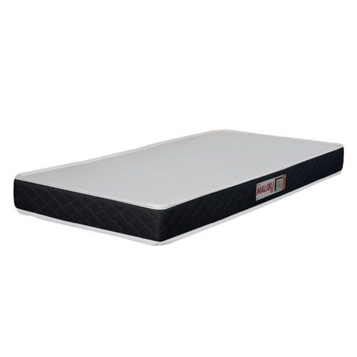 Colchão Solteiro Espuma D20 Malibu 78x188x12cm Preto / Branco Hellen Branco/preto