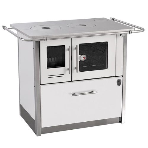 Fogão A Lenha Eclipse Direito Branco Chapa Aluminio N2