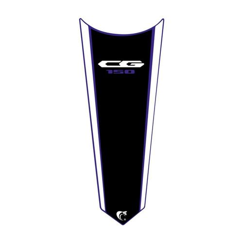 Adesivo Faixa Gravata Tanque Moto Cg Titan 125/150/160 Preto/azul Cor Cg 150
