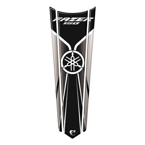 Adesivo Gravata Tanque Moto Resinado Fazer 150 Preto