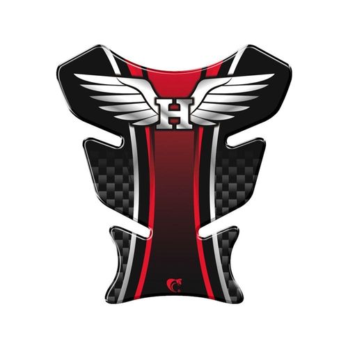 Adesivo Protetor De Tanque Moto Honda Asa Vermelho