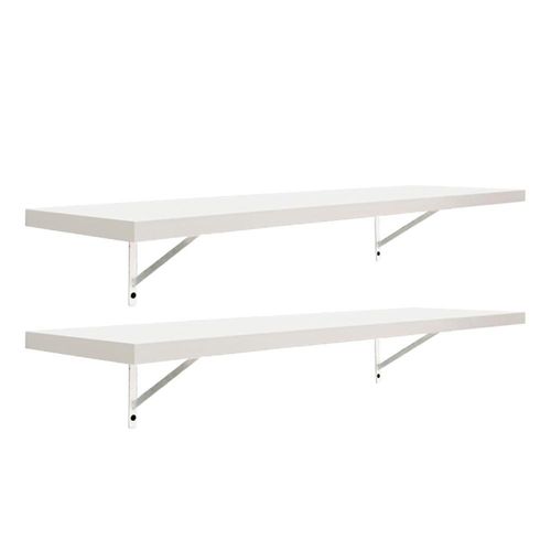 Kit 2 Prateleiras 70 x 30cm Branco Espessura 25mm