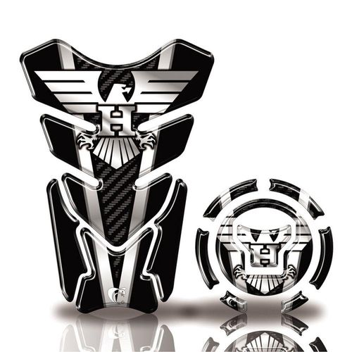 Kit Protetor Tanque Adesivo Moto Honda Acima 2018 Preto